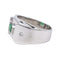 Bague 65 Bague Or blanc Emeraude, Diamant 58 Facettes 4169632RV