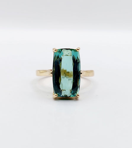 Bague 58.5 Bague cocktail or jaune, tourmaline 5,70 carats (circa 1950) 58 Facettes A05097