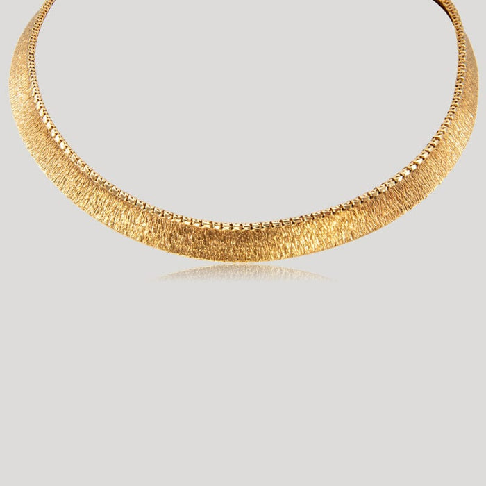 Geelgouden choker ketting uit de jaren 50