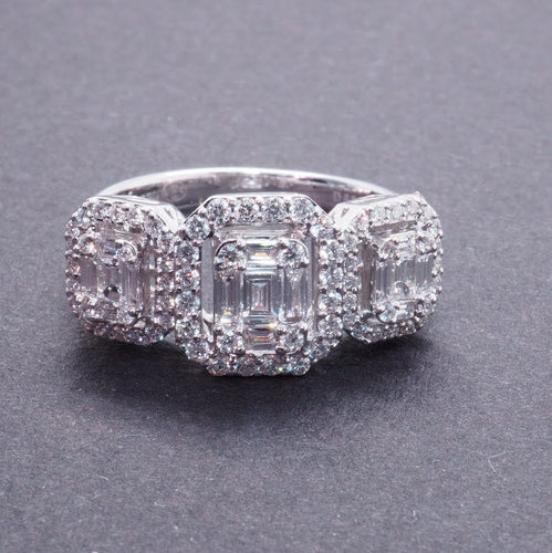 Bague 54.5 Bague diamants ref 4778 58 Facettes 4778
