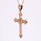 Pendentif Croix ancienne or rose perle fine 58 Facettes 24-264
