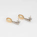 Boucles d'oreilles boucles d'oreilles pendantes opale diamant petites vintage or jaune 58 Facettes G13582