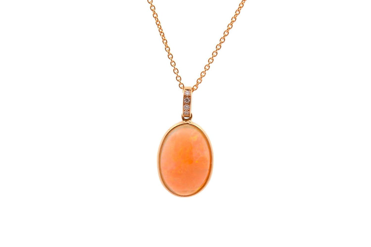 Pendentif Pendentif opale de 7,28cts et diamants 58 Facettes 27209-27620
