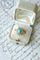 Bague 54 Bague Marguerite ancienne Turquoise et Diamants 58 Facettes