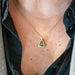 Pendentif Pendentif Or Rose, Saphir Vert Diamants 58 Facettes 351134