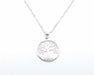 Collier collier en or blanc avec pendentif 58 Facettes