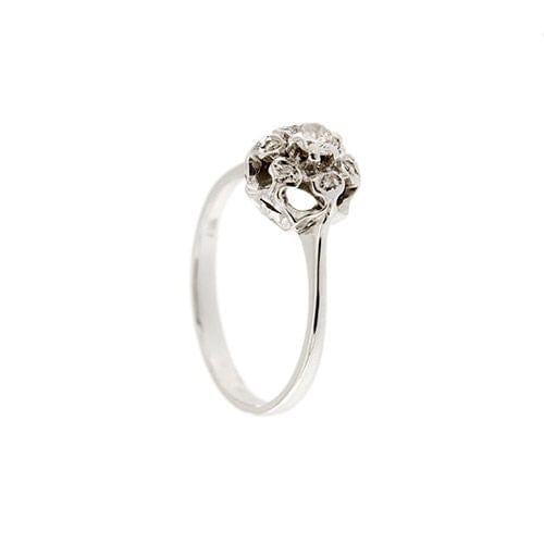 Bague 57 Bague solitaire avec diamants 0,24 ct 58 Facettes 35652