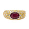 Bague 52 Bague Jonc Or jaune Rubis 58 Facettes 2917360CN
