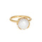 Bague Bague Tiffany & Co en or jaune 18 carats avec perle et feuille d'olivier, taille 6, Paloma Picasso 58 Facettes G13861