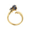 Bague 54 Bague Or jaune Saphirs 58 Facettes 34048