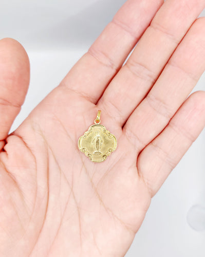 Pendentif Médaille religieuse or jaune 58 Facettes A05519