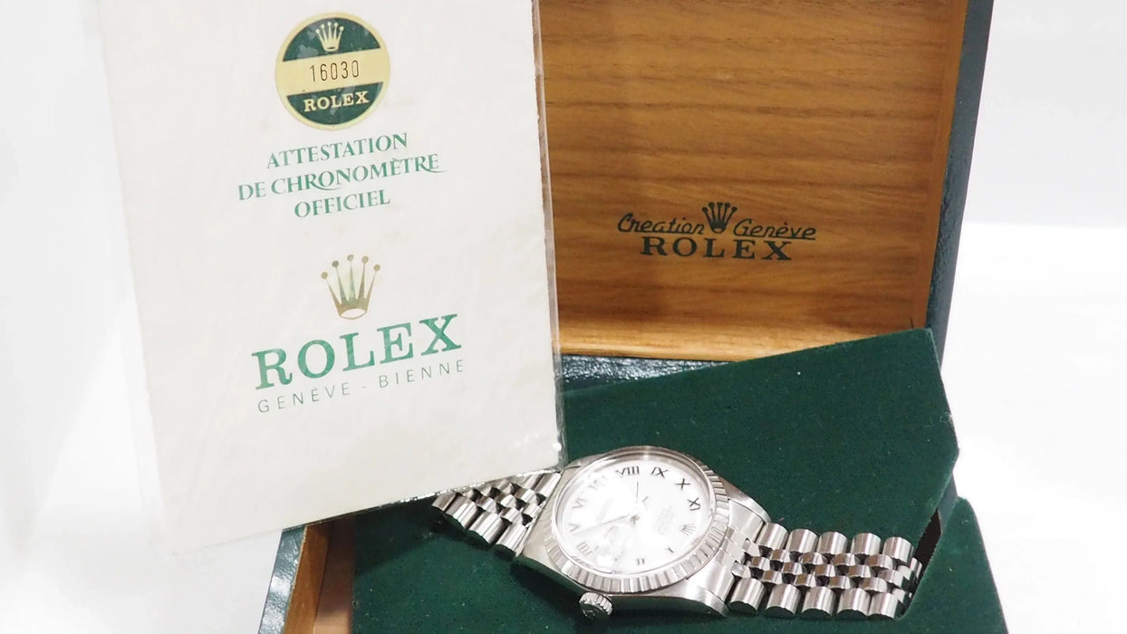 Montre ROLEX - Montre Date Just en acier 36 mm 58 Facettes 32865