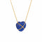 Collier Collier vintage Tiffany & Co Lapis Lazuli Cross My Heart en or jaune 18 carats des années 1990 58 Facettes G13976