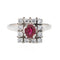 Bague 53 Bague Or blanc Rubis 58 Facettes 2905288CN
