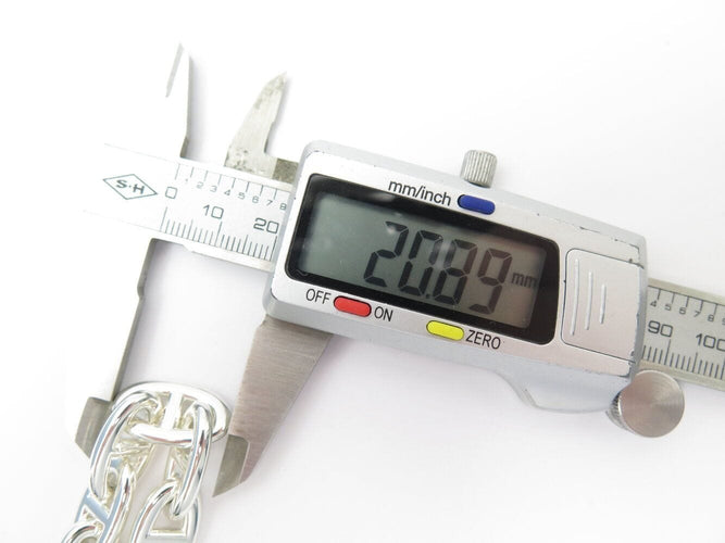 bracelet HERMES chaine d'ancre gm h101672b 12 maillons argent 70gr