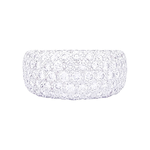 Bague 53 Bague Cartier or blanc, diamants "Nouvelle Vague". 58 Facettes 33661
