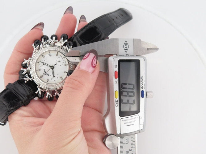 Montre montre MEYERS lady mouna-on 36mm acier diamants quartz 58 Facettes 264349