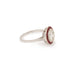 Bague 53 Bague Style Art Déco Diamants Rubis Or Gris  (Certificat) 58 Facettes BD190