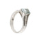Bague 55 Bague aigue-marine et diamant 58 Facettes 19530