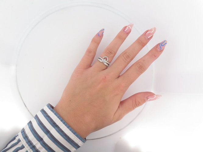 Bague 52 bague CHAUMET josephine diptyque en or blanc diamants 58 Facettes 261824