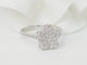 Bague 52 Bague fleur en or blanc et diamants 58 Facettes 21524