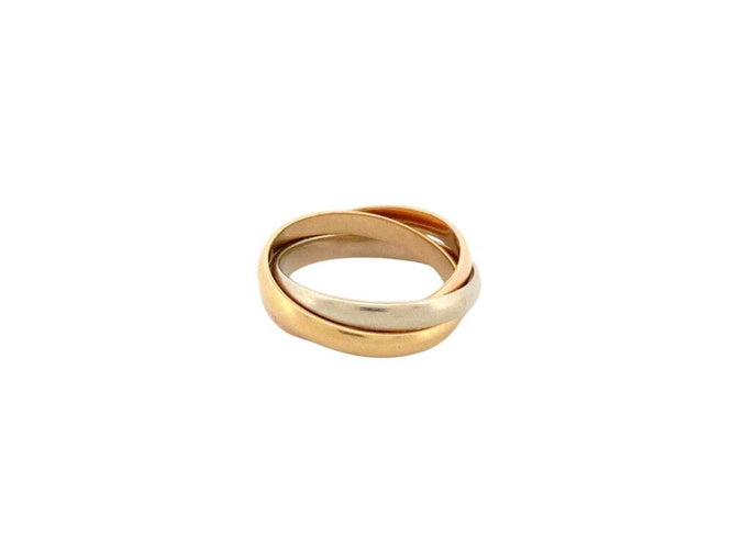 Bague 47 bague CARTIER trinity pm 3 anneaux ors 18k t47 jaune rose gris en 58 Facettes 267314