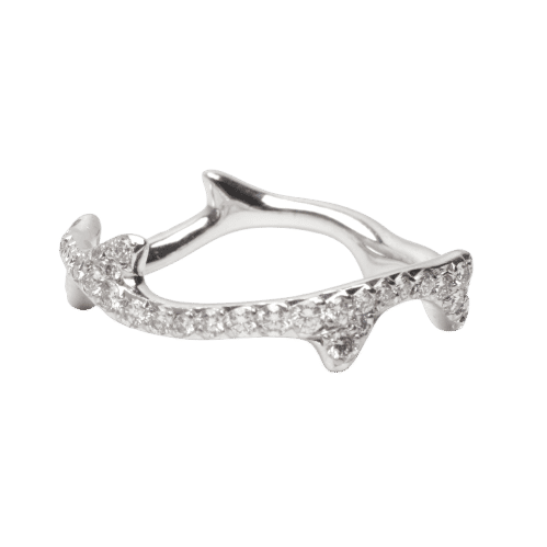 Bague 56 DIOR - Bague Bois de rose en or blanc et diamants 58 Facettes