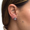 Boucles d'oreilles Boucles d'oreilles anciennes en or blanc, diamants et rubis 58 Facettes