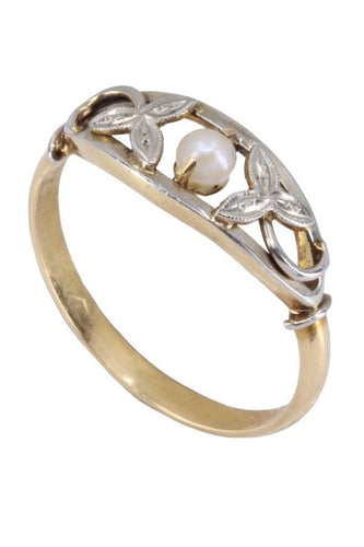 Bague 53 BAGUE PERLE ART NOUVEAU 58 Facettes 083951