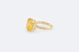 Bague 53 Bague en or jaune avec quartz fumé 58 Facettes anl835