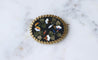 Broche Broche Fleur Pietra Dura or jaune 58 Facettes