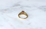 Bague 54 Bague or jaune, rubis et diamant poire 58 Facettes