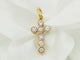 Pendentif Pendentif croix en or jaune et diamants 0.40ct 58 Facettes 24299