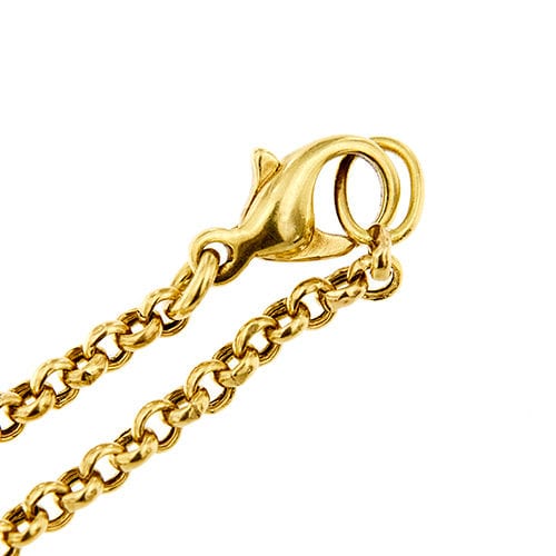 Collier Collier avec fleur en émail et breloques 58 Facettes 37280