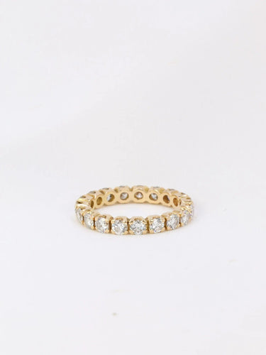 Bague 52 Alliance américaine or jaune diamants 1,9 ct 58 Facettes J73