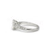 Bague 48 Solitaire accompagné or blanc diamants - 1,51 carat D VS1 58 Facettes 240329R