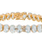 Bracelet Bracelet Or rose Aigue Marine 58 Facettes 3357370CN