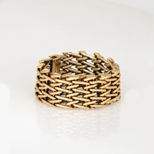 Bague 53 Bague maille Tiffany & Co en or jaune 18 carats, vers 1980, Paloma Picasso, France 58 Facettes G13876
