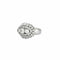 Bague 55 BAGUE "DOME" OR BLANC ET DIAMANTS 58 Facettes BO/230063/