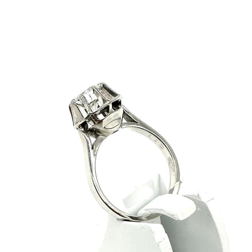 Bague 52 Bague solitaire or blanc, platine et diamant 58 Facettes Z15B51466
