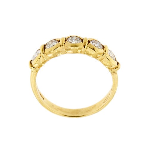 Bague 51 Bague Riviera avec diamants de 0,50 ct 58 Facettes 19963