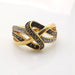 Bague 56 Bague en or jaune diamants 58 Facettes