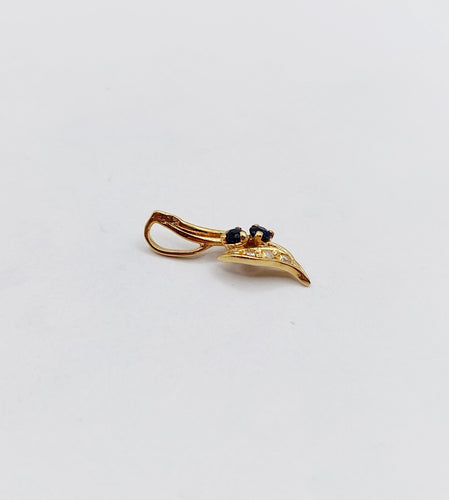 Pendentif Pendentif - Pendentif Art nouveau vintage en or 18k, saphirs et diamants 58 Facettes A06587