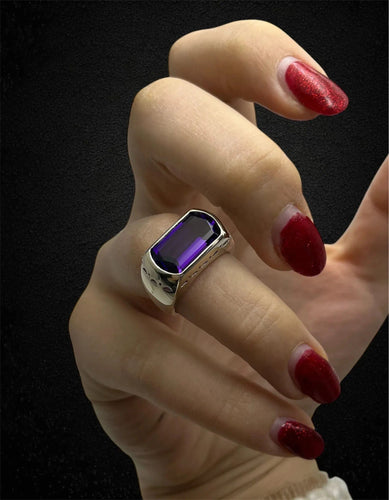 Bague Bague moderne avec améthyste 58 Facettes