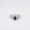 Bague 52 Bague Saphir ovale Diamants 58 Facettes
