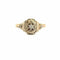 Bague 59 Solitaire Art- Déco Or Jaune & Diamant 58 Facettes 42-GS35409-2