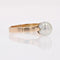 Bague 55 Bague or jaune perle de culture solitaire 58 Facettes 13-203