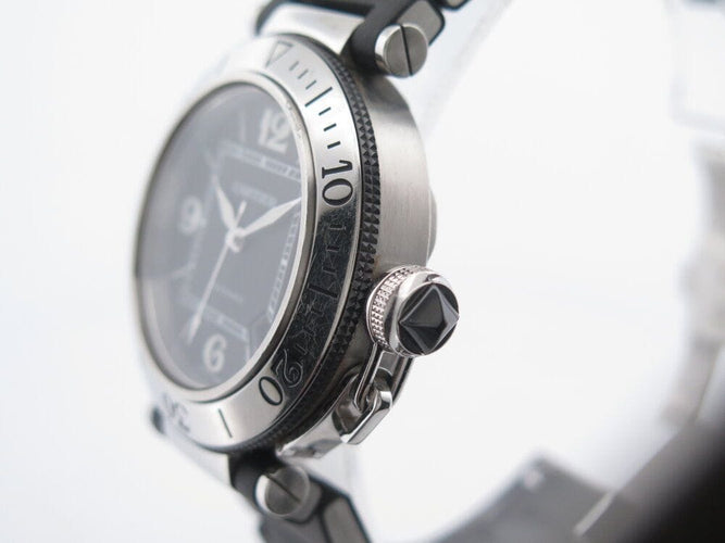 Montre montre CARTIER pasha seatimer automatique 40 mm acier & caoutchouc 58 Facettes 264004
