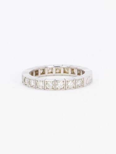 Bague 52 CARTIER Bague Lanière or blanc diamants 58 Facettes 1109.2