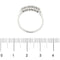 Riviere-Ring mit Diamanten 0,35 ct 